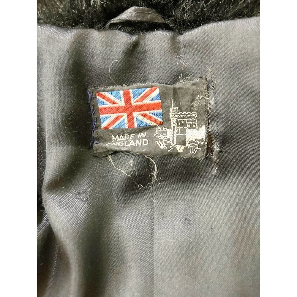 Unique 1960's Black Faux Fur Coat / Overcoat / Made In England - Picture 6 of 9